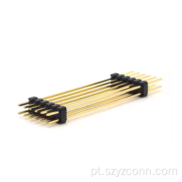 Cabeçalho de pino de passo de 2,0 mm linha dupla reta